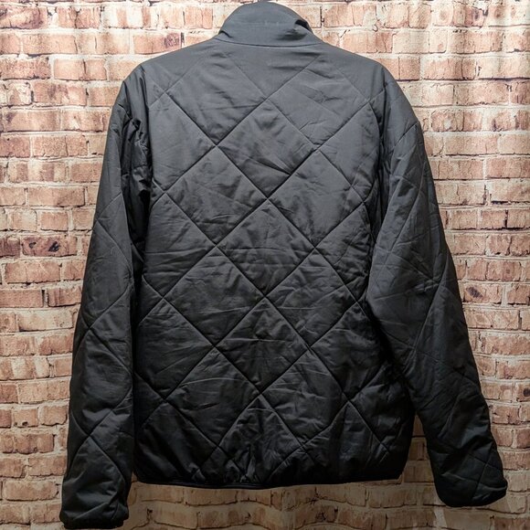 EB TEK Black Reversible Quilted Jacket with Zip Pockets Size Large - Picture 9 of 15